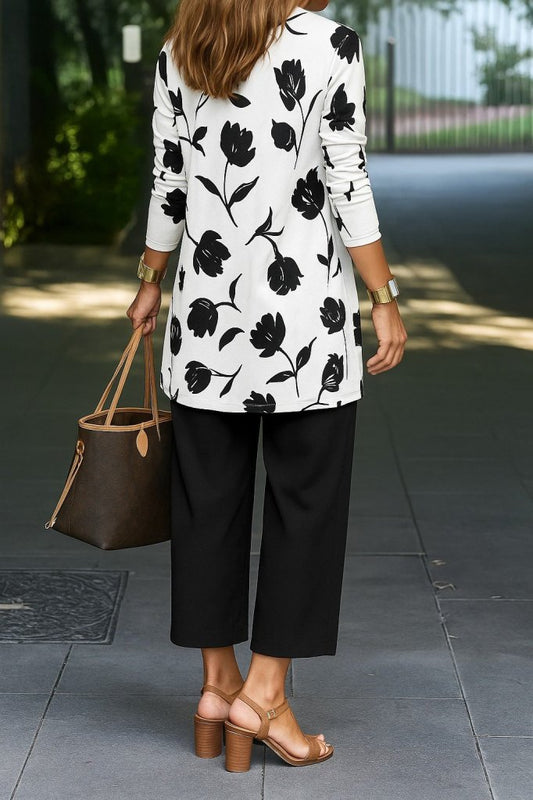 Kadın Uzun Kollu önü Açık Modal Ceket Kolsuz Viskon Iki Iplik Bluz Ve Pantolon üçlü Takım