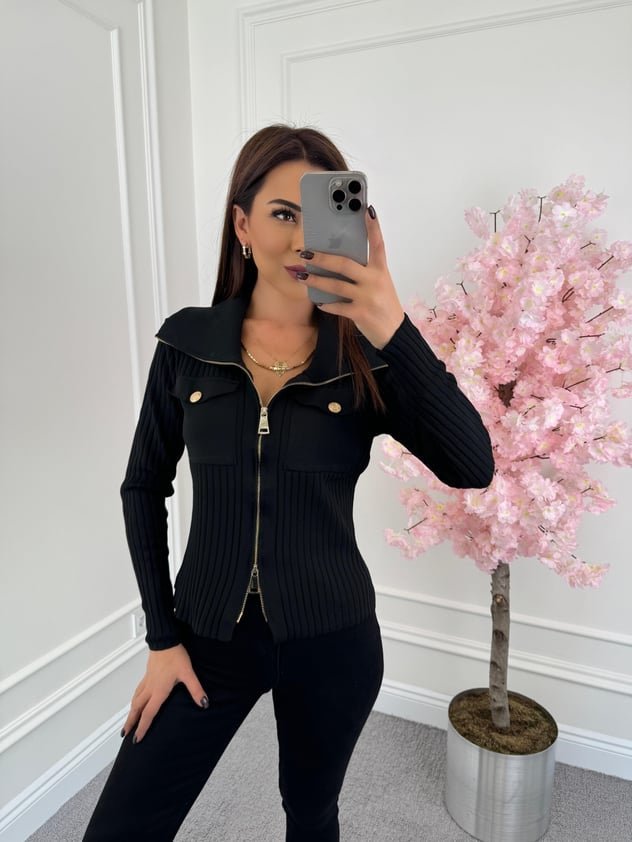 Kadın Cep Ve Fermuar Detay Fırsat ürün Bluz