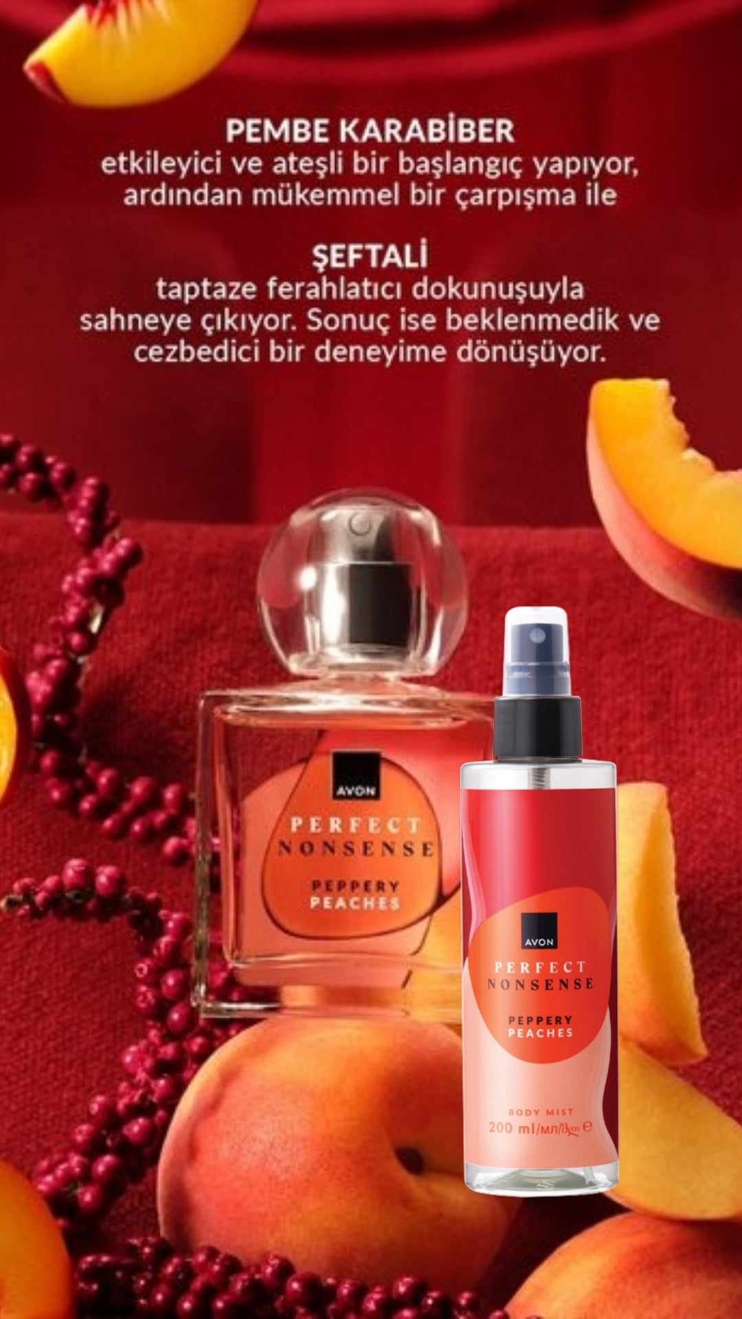 Perfect Nonsense Peppery Peaches Bakım Seti - Kadın Parfüm & Vücut Spreyi