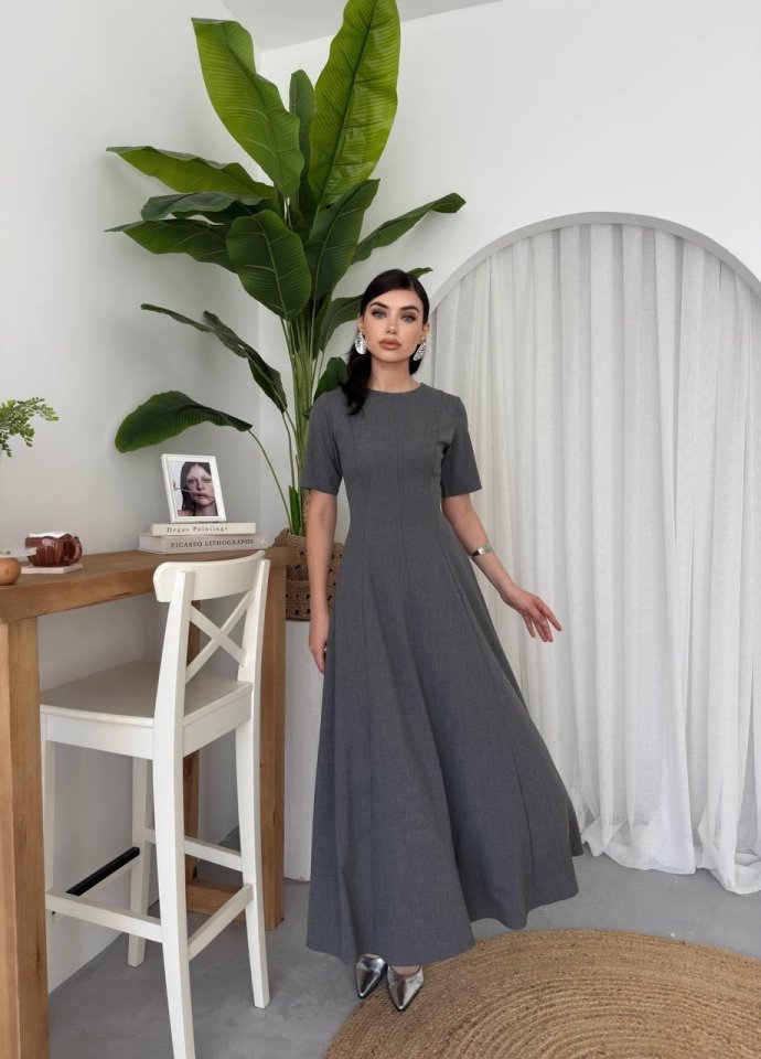 Wera Pliseli Midi Elbise