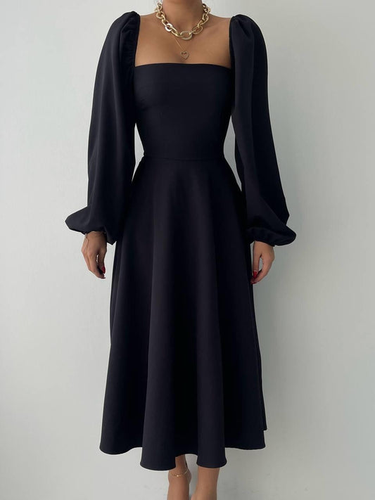 Nouna Balon Kol Elbise