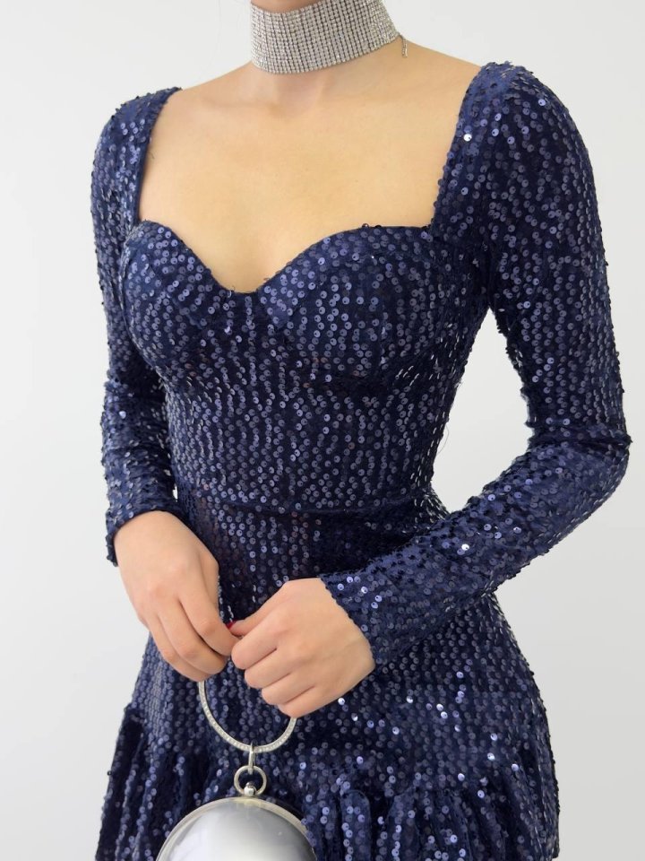 Sezi Pul Payet Elbise