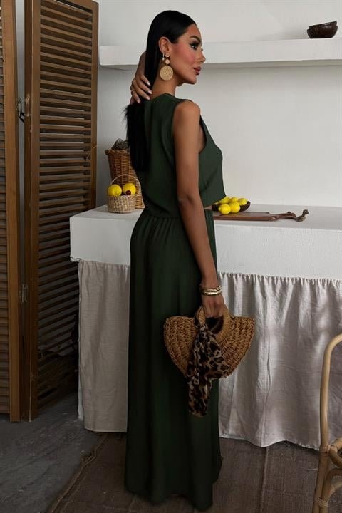 Yelek Önden Bağlamalı Uzun Etekli Takım 10192