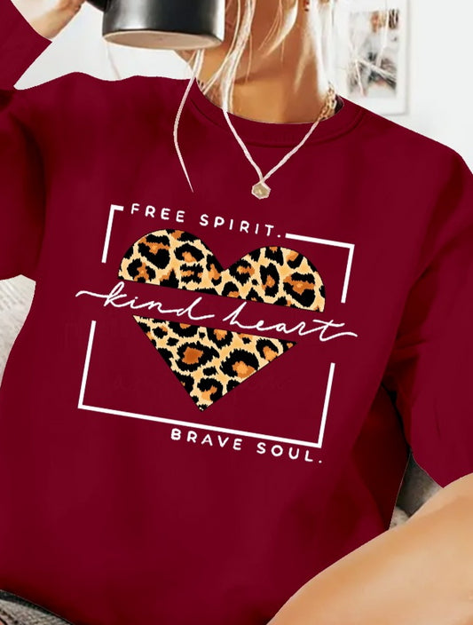 Kadın Uzun Kollu Bisiklet Yaka Desenli Viskon Iki Iplik Bluz