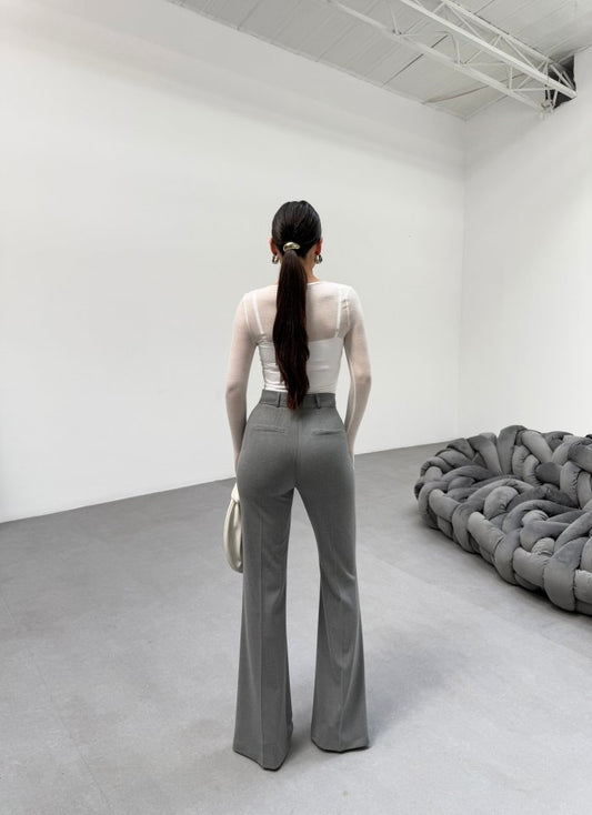 230 Gr Poly Viscose Full Lycra İspanyol Paça Pantolon