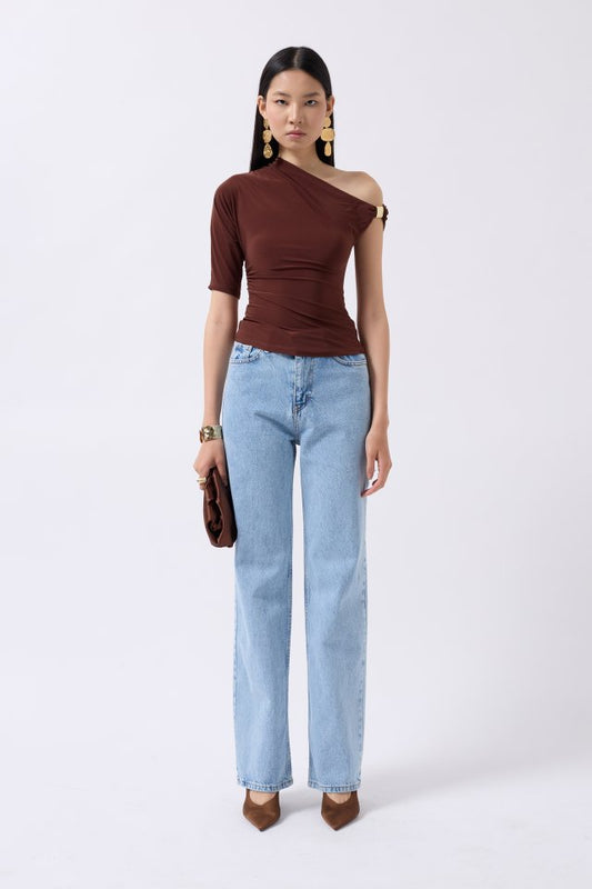 Aksesuar Detay Cutout Bluz