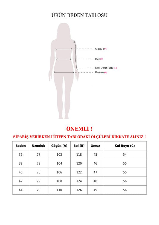 Tek Cepli Düğmeli Krinkıl Tunik -Krem