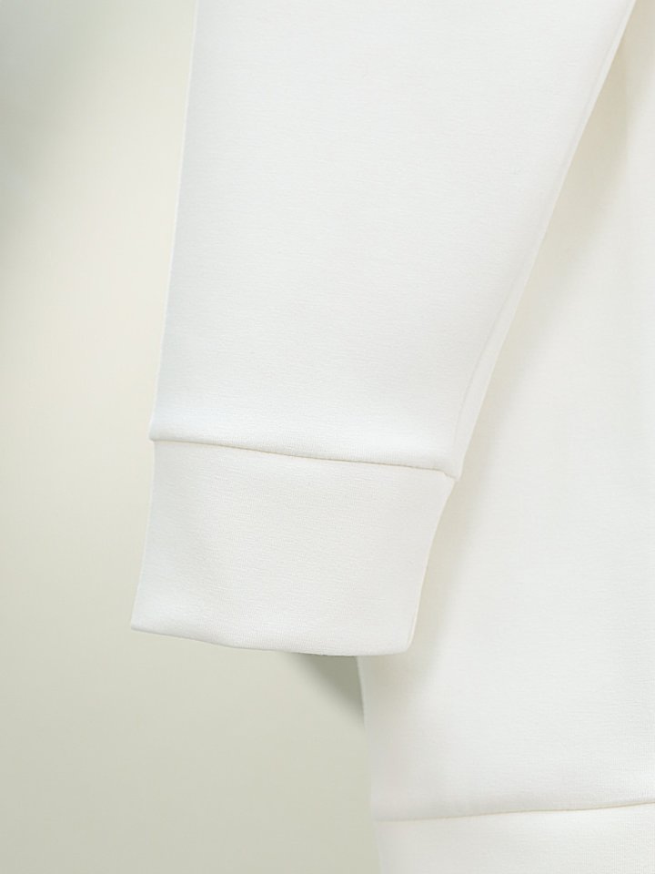 Düğmeli Biyeli Osyho Hırka -Beyaz