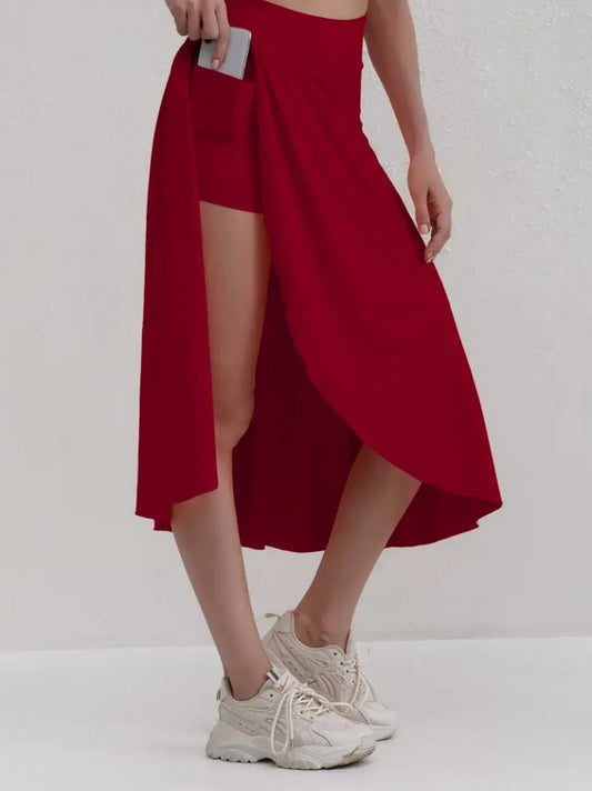 Kadın Cep Detay Taytlı Sandy Etek