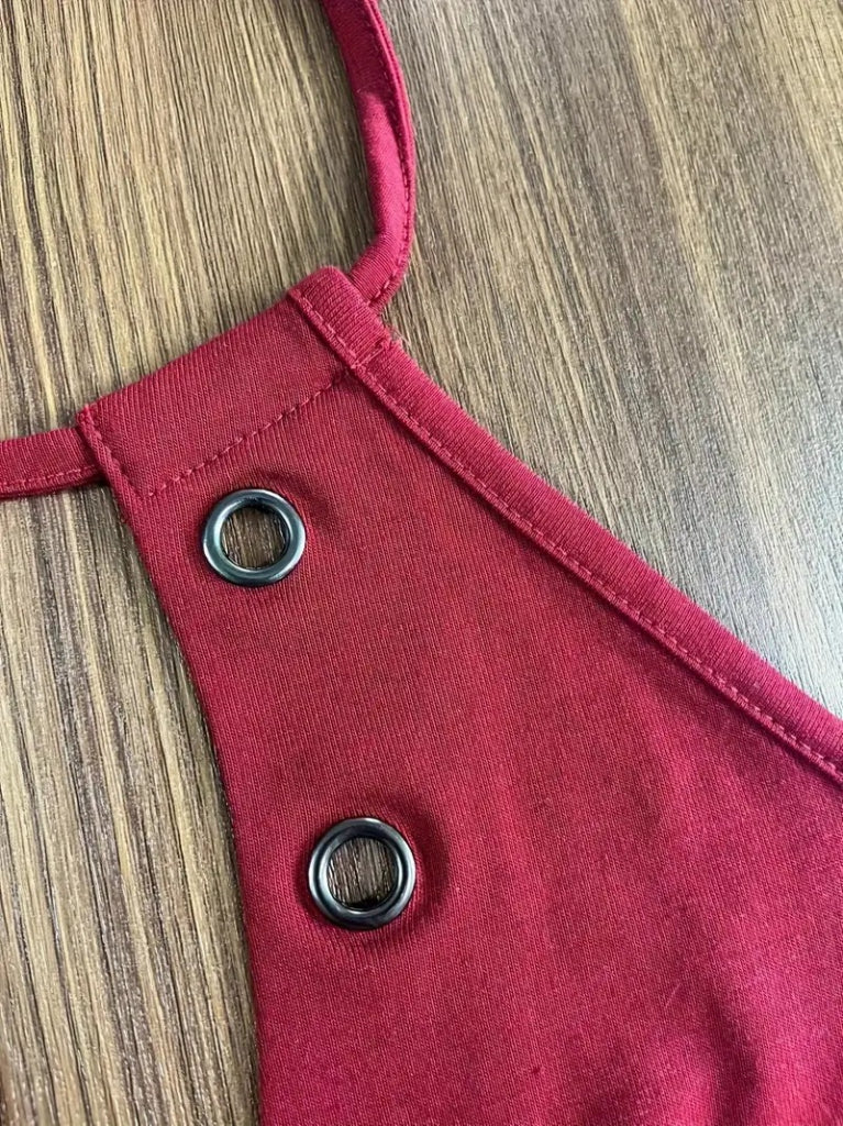 Kadın Askılı Kuş Gözü Ve Dekolte Detay Boyundan Bağlamalı Viskon Bluz