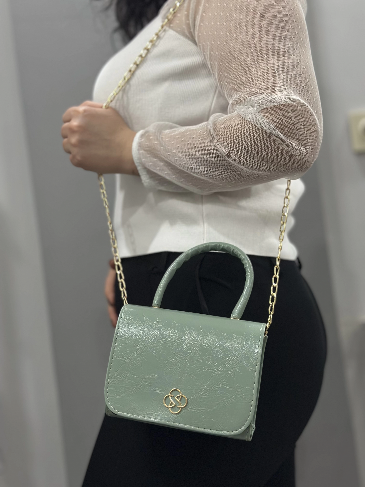 Mint cilt krash çanta