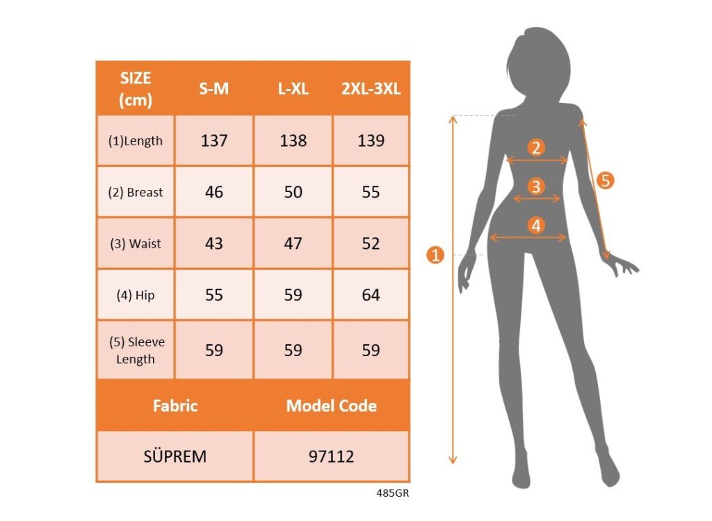Kadın Uzun Kollu Yuvarlak Yakalı Beli Kuşaklı Desenli Süprem Uzun Elbise