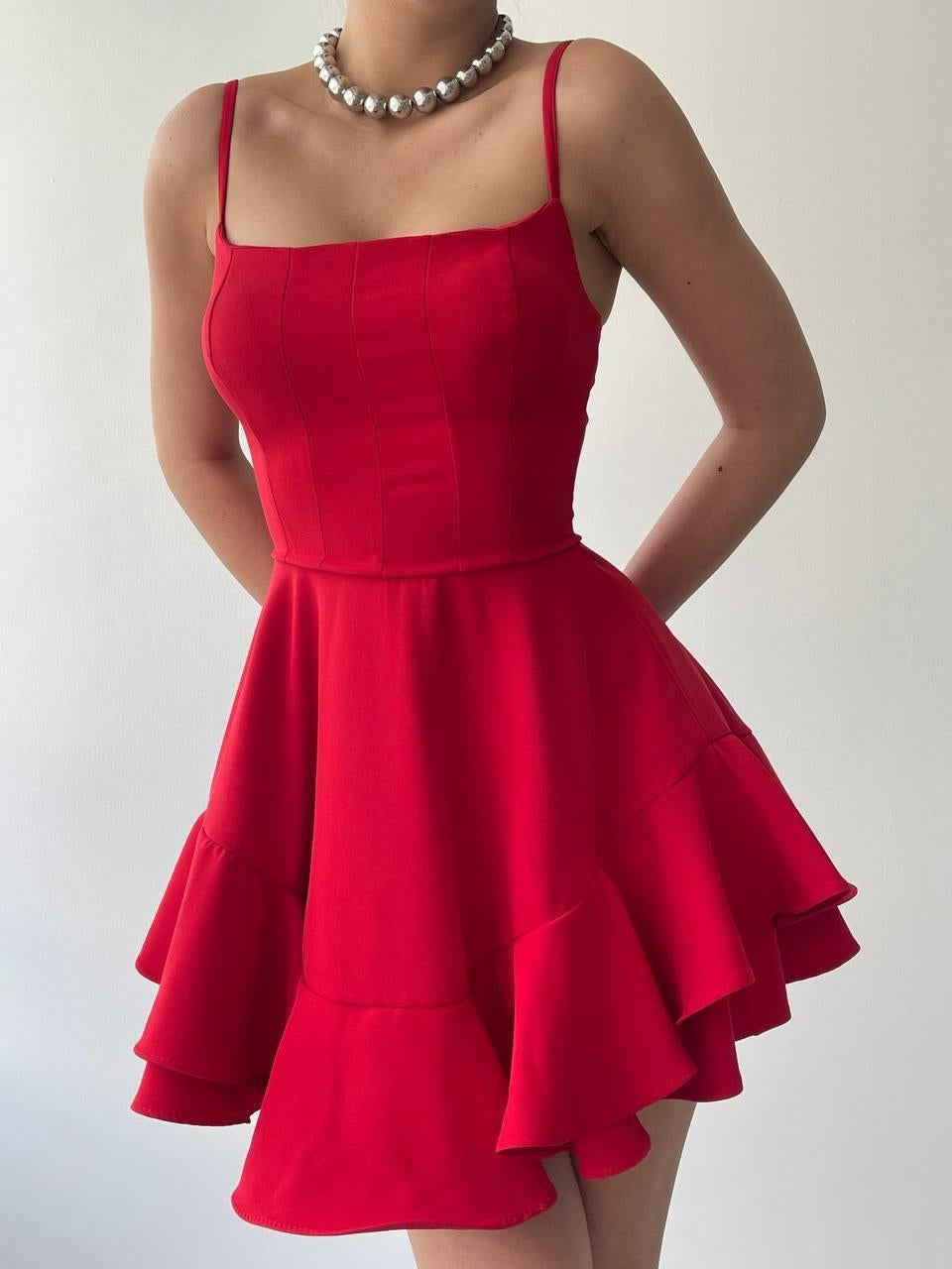 Common İp Askılı Elbise