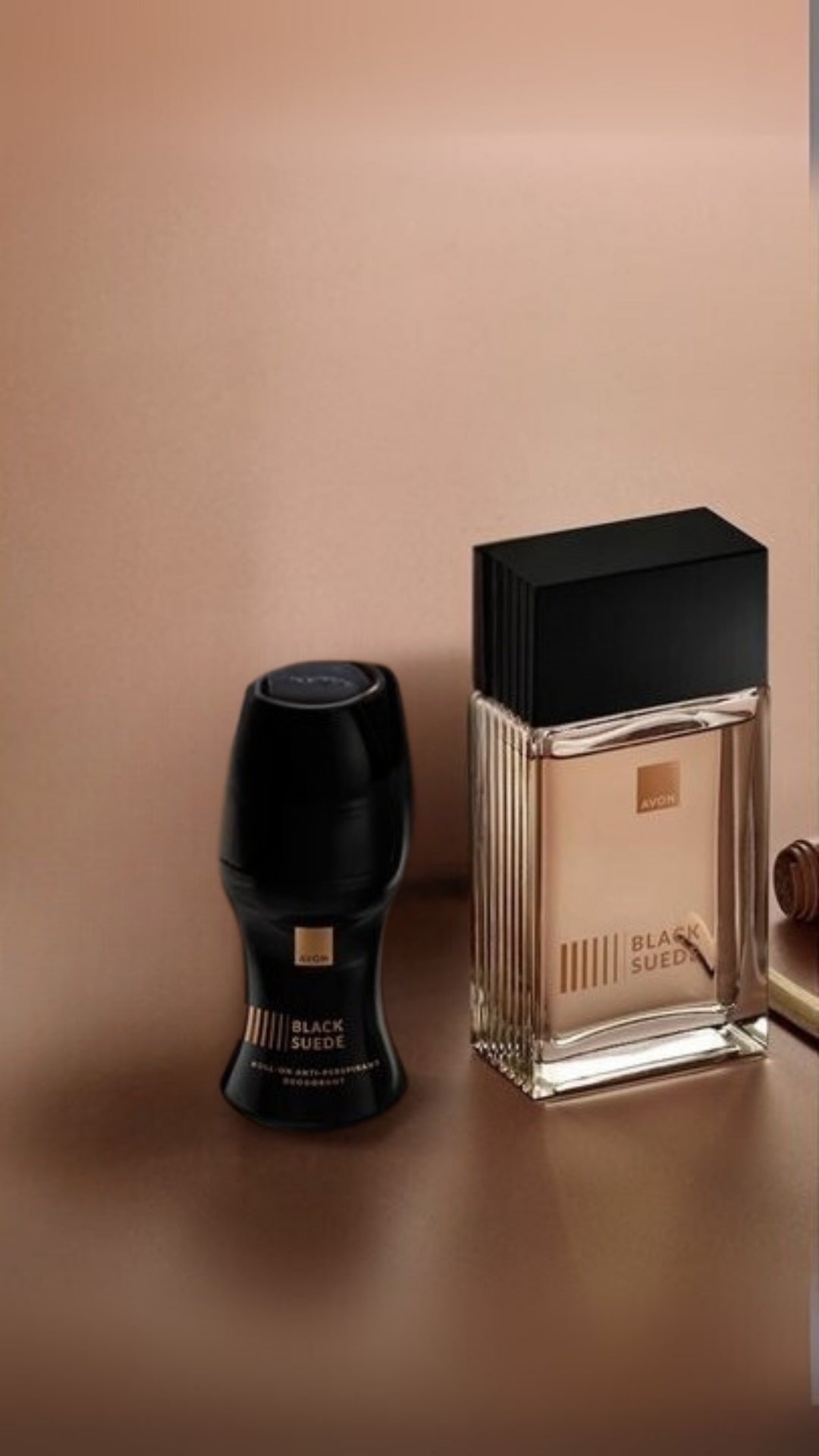 Black Suede Set - Erkek Parfüm EDT & Roll-On Deodorant