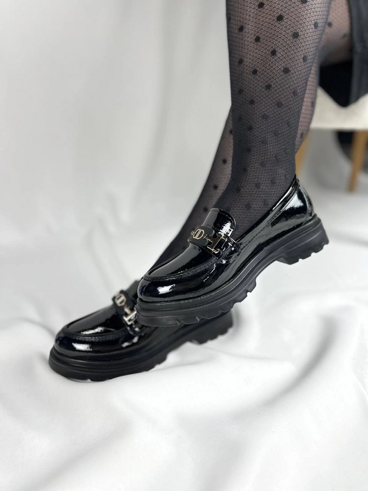 KB-ZN102 Kuback Kömür Rugan Günlük Kadın Babet