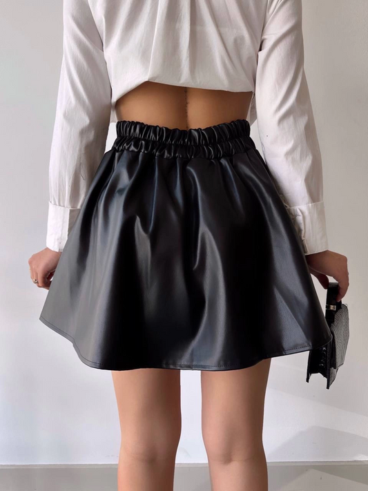 Kısa deri çan etek h26599