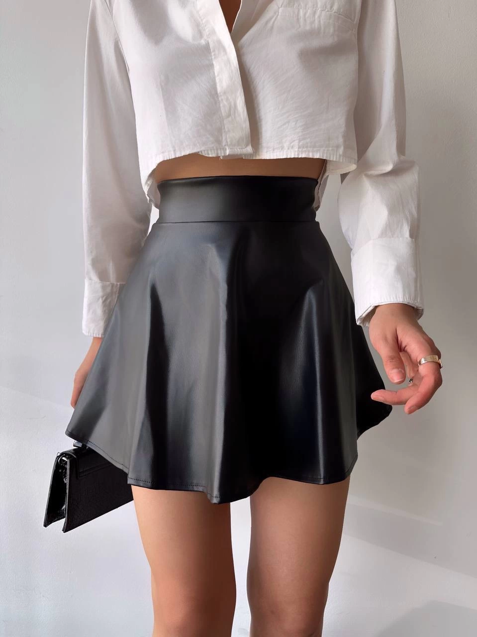 Kısa deri çan etek h26599