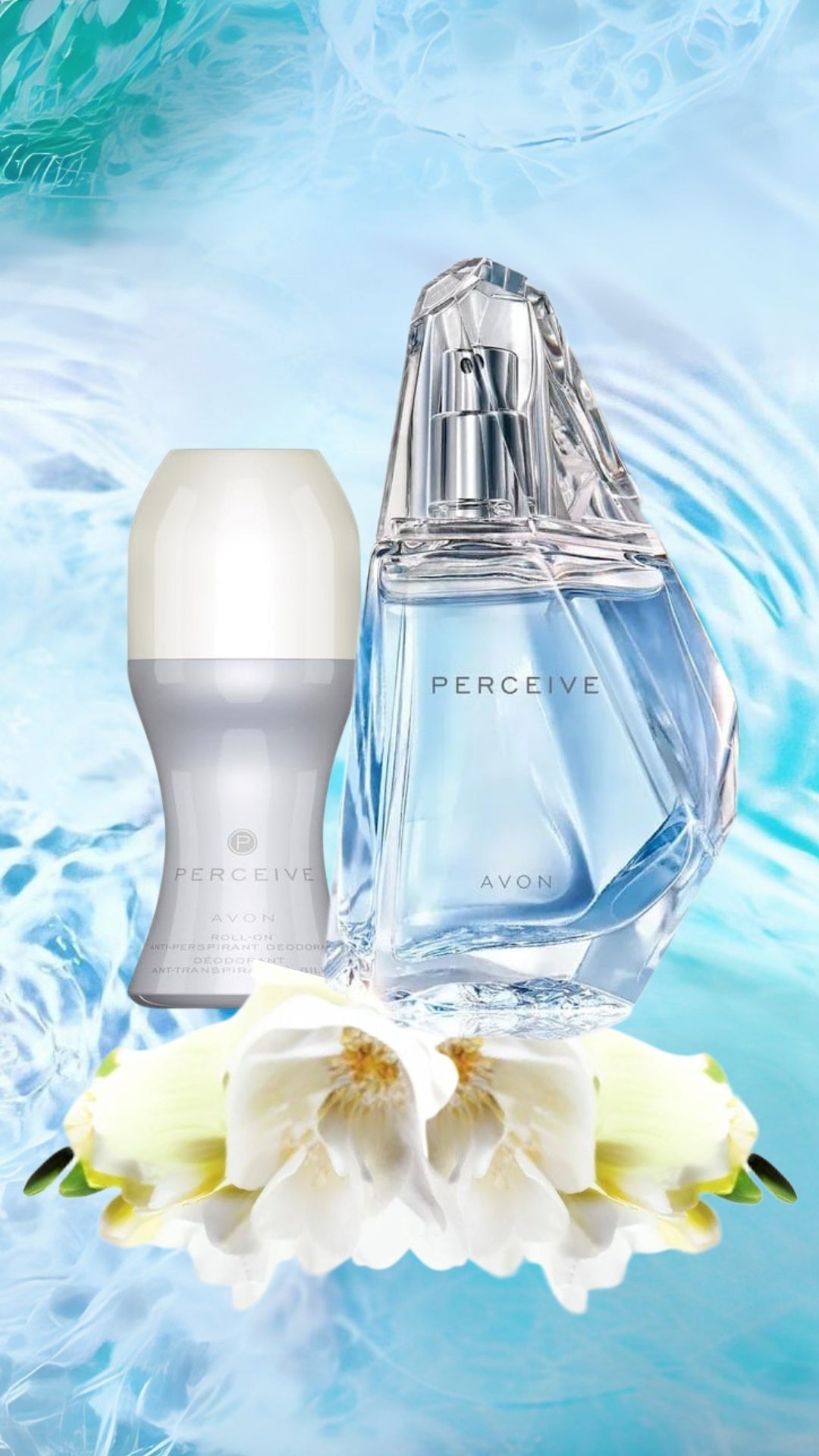 Perceive Kadın Parfüm ve Roll On Ter Önleyici Deodorant Seti