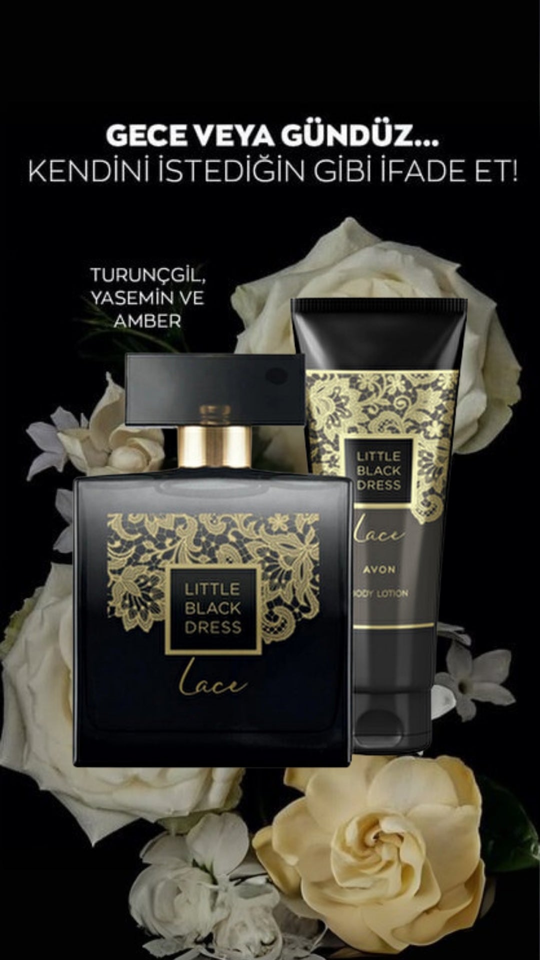 Little Black Dress Lace Bakım Seti - Yoğun Parfüm & Nemlendirici Losyon