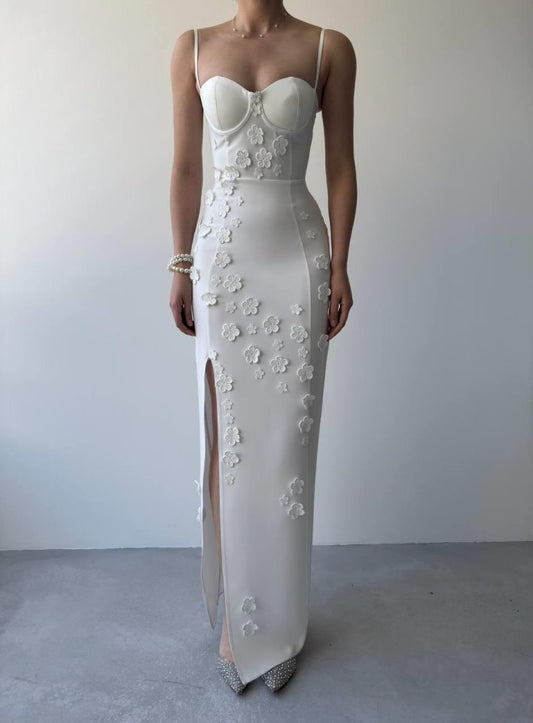 Stor Gül Detaylı Elbise