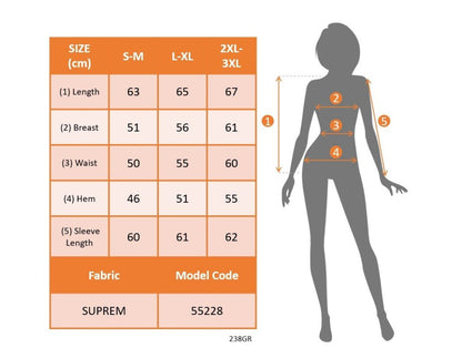 Kadın Uzun Kollu V Yakalı Desenli Süprem Bluz