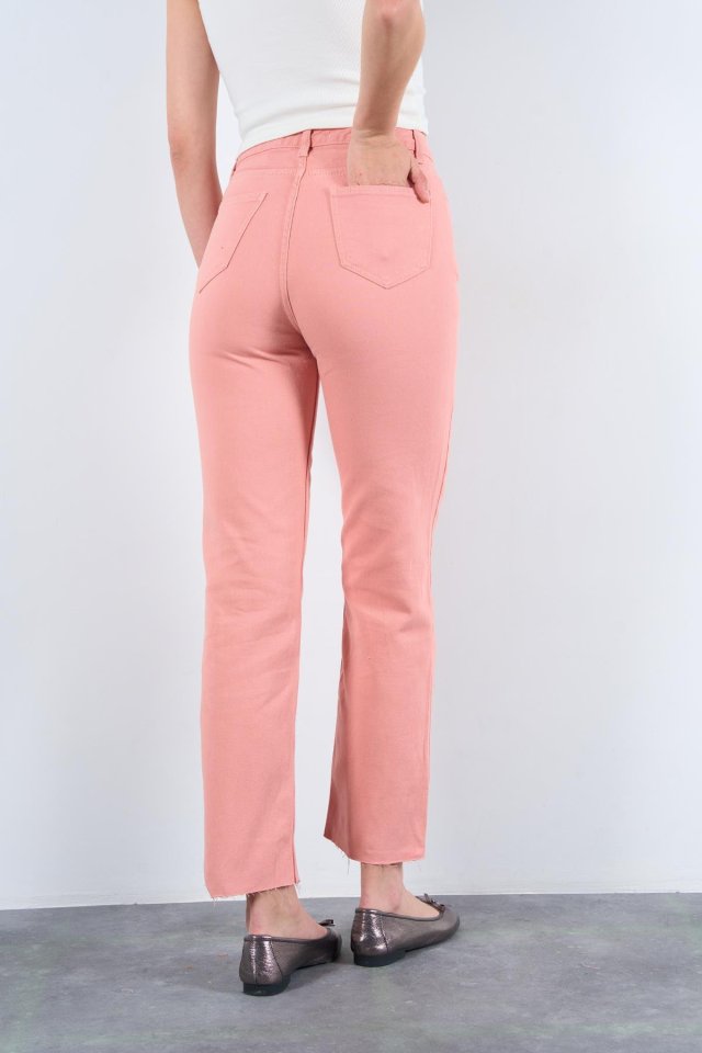 Strong Düz Pantolon - Pudra