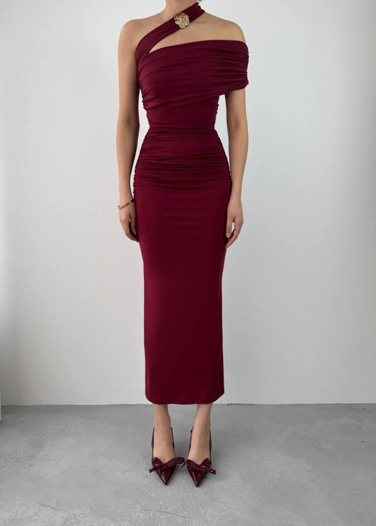Reta Çapraz Omuz Elbise
