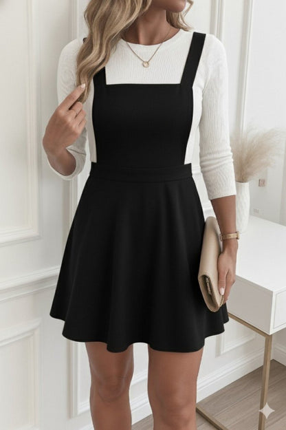 Kadın Askılı Sırttan çapraz Detaylı Kısa Kiloş Kadife Mini Elbise