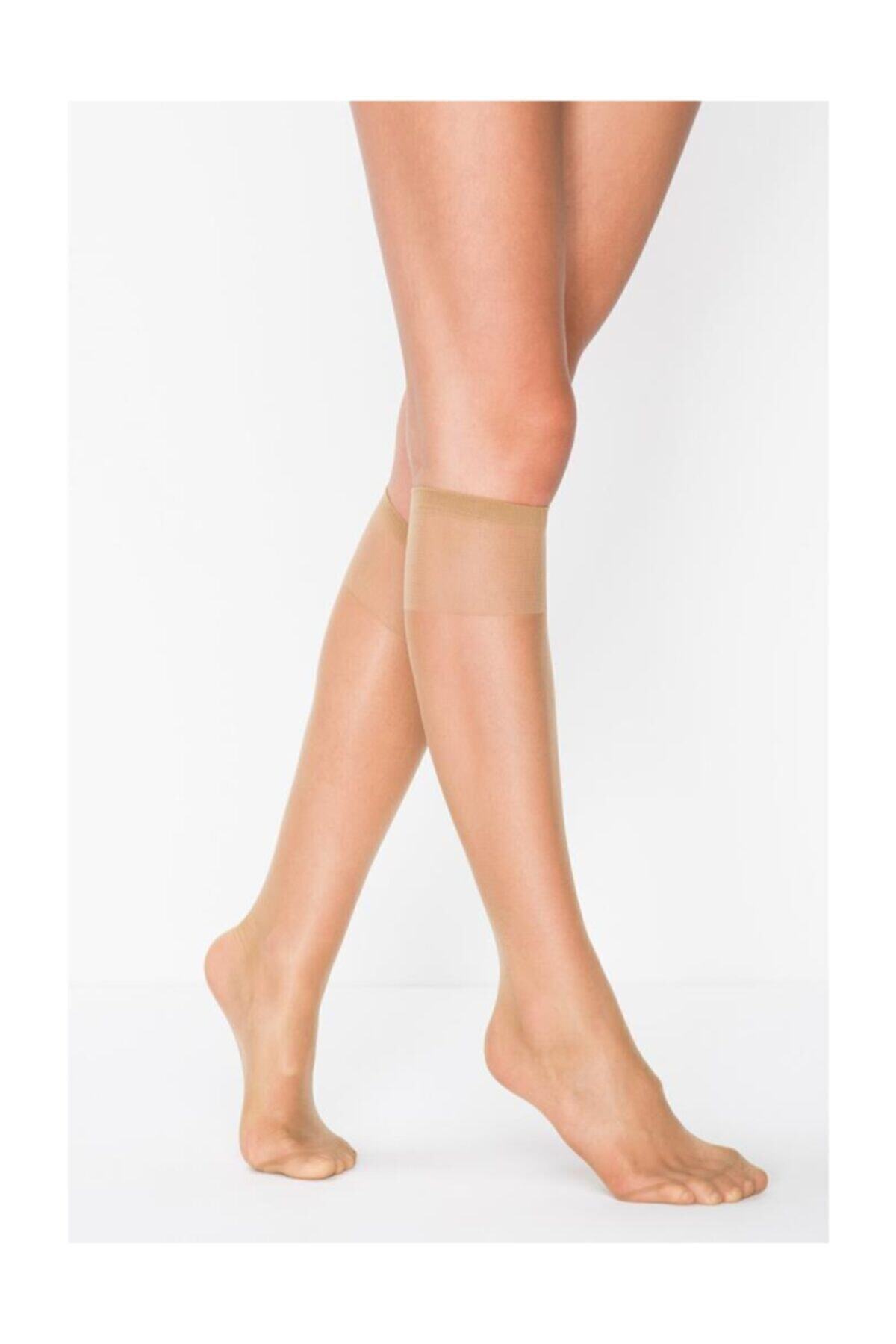 6'lı Eko Paket Süper 15 Den Mat Pantolon Çorabı (Diz Altı)