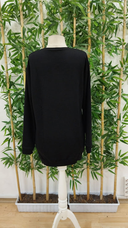 Kadın Uzun Kollu Bisiklet Yaka Ayı Desenli Viskon Iki Iplik Elbise