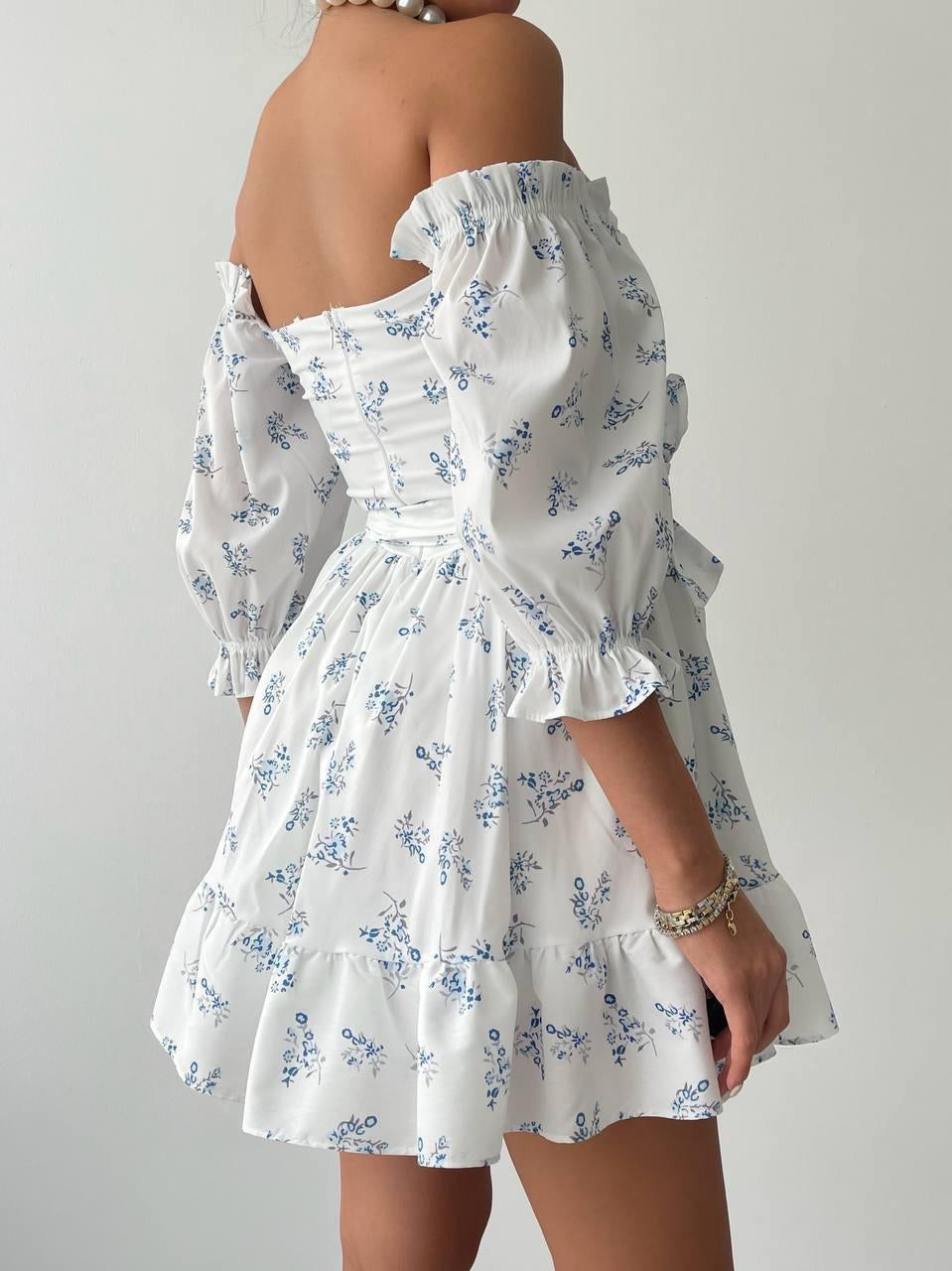 Rucka Belden Bağlamalı Mini Elbise