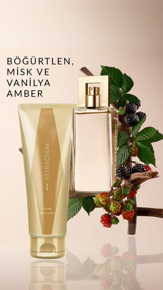 Attraction Kadın Bakım Seti - Parfüm & Nemlendirici Vücut Losyonu