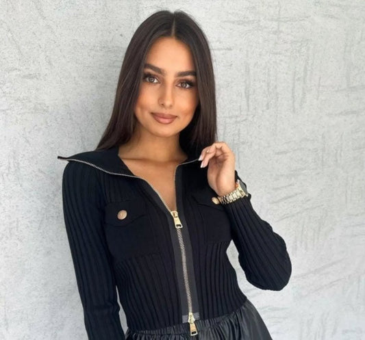 Kadın Cep Ve Fermuar Detay Fırsat ürün Bluz