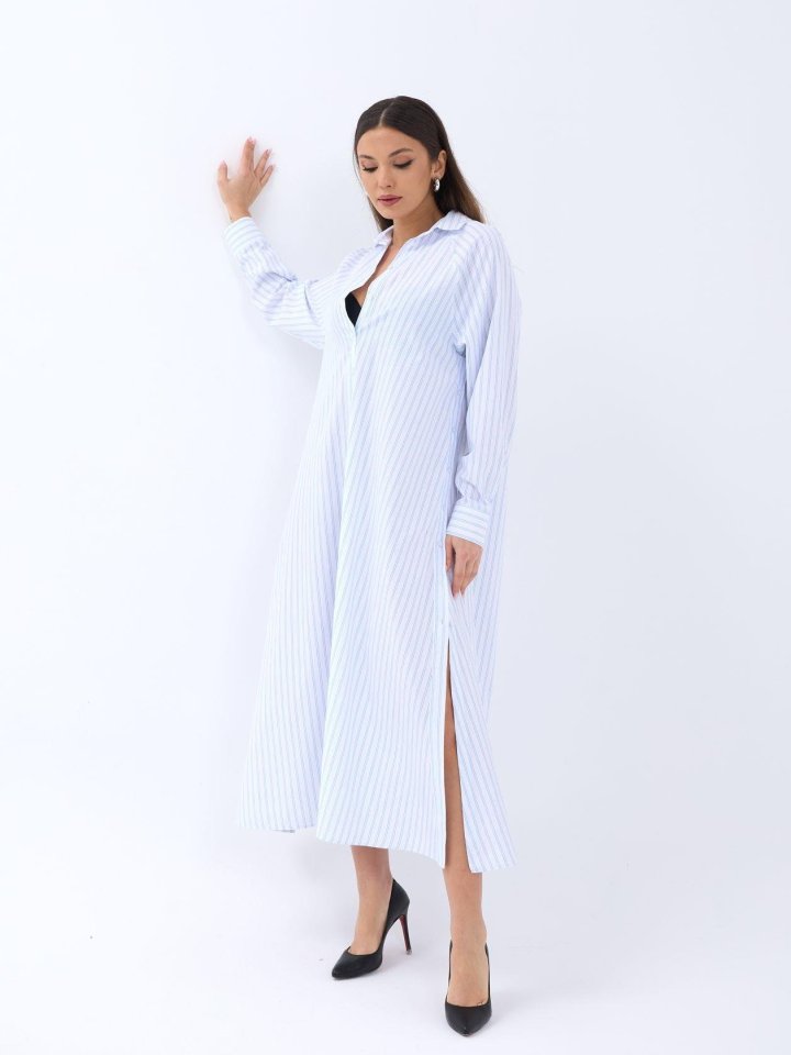 5857 ELBİSE-ATLANTA ÇİZGİLİ