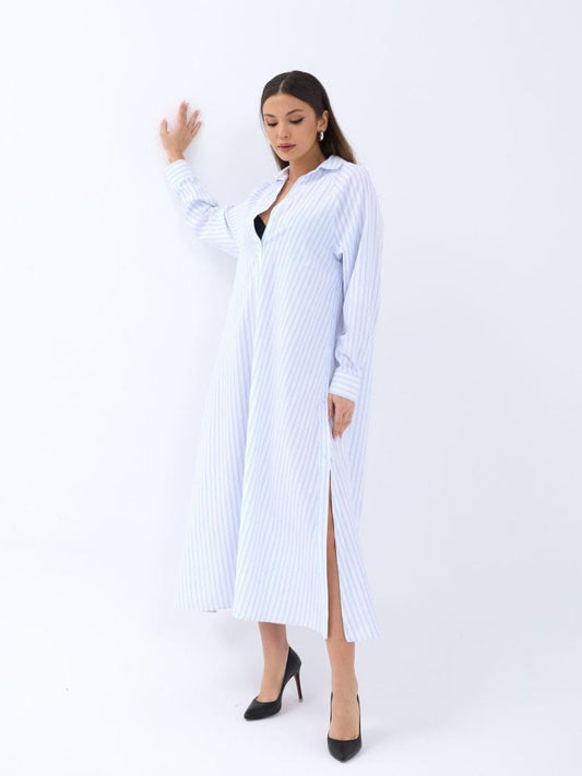 5857 ELBİSE-ATLANTA ÇİZGİLİ