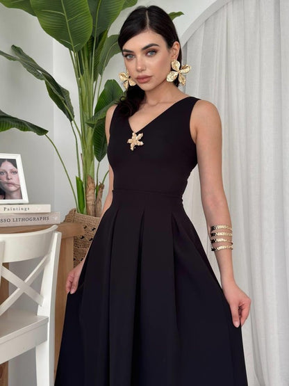 Late Yıldız Detaylı Elbise