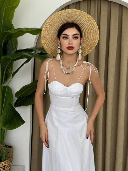 Elia İp Askılı Elbise