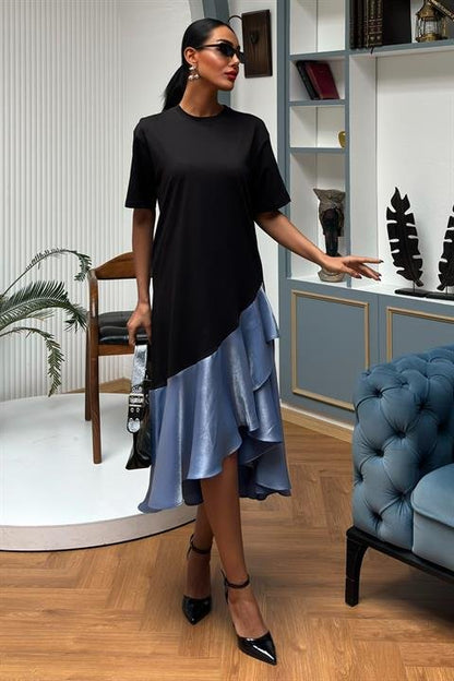 Volanlı Süprem Elbise 2864