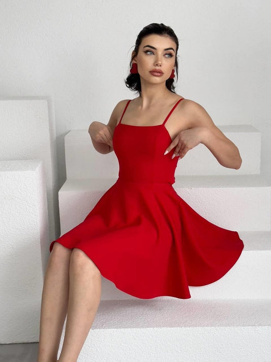 Pole İp Askılı Elbise