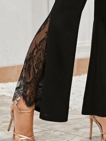 Kadın Ispanyol Paçadantel Detay Dalgıç Tayt