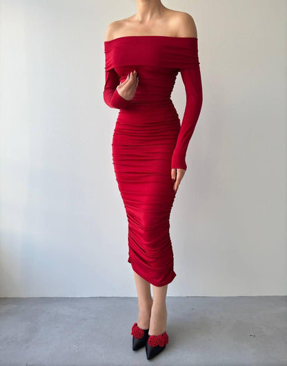 Dakota Drapeli Elbise