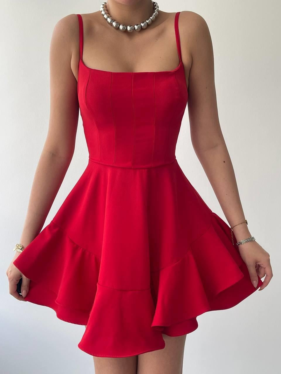 Common İp Askılı Elbise