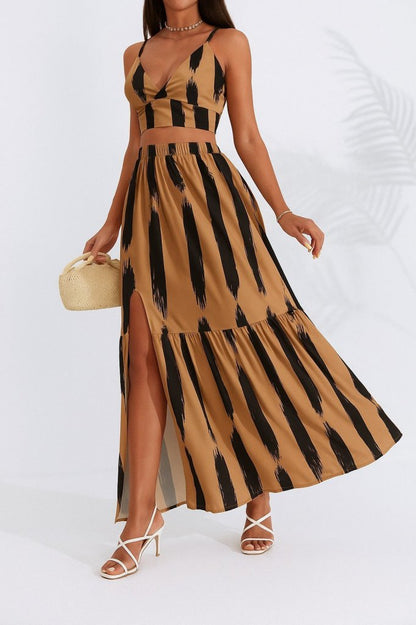 Kadın Kolsuz Askılı Crop Ikili Süprem Takım