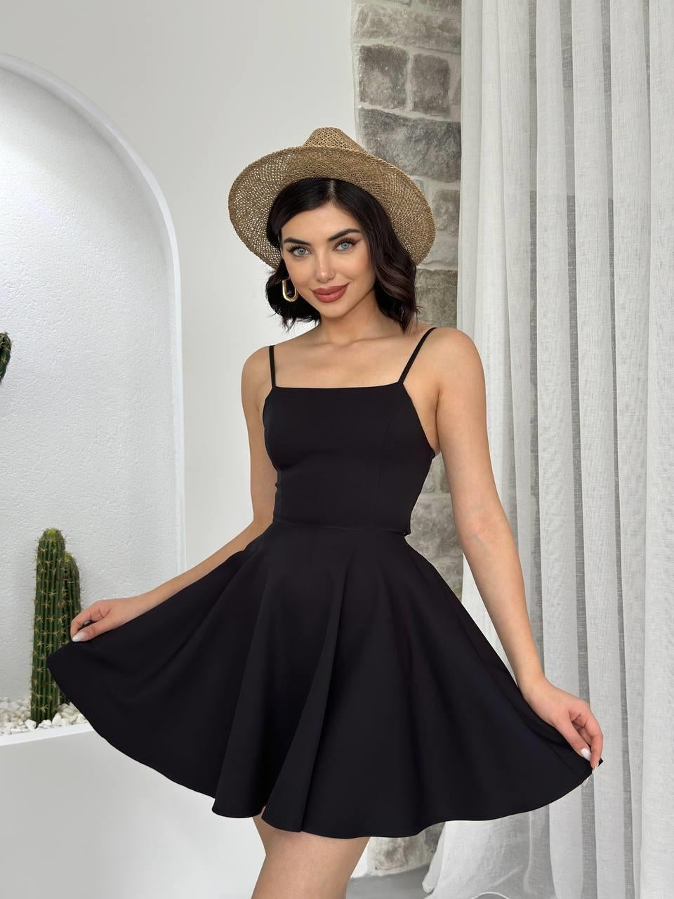 Pole İp Askılı Elbise