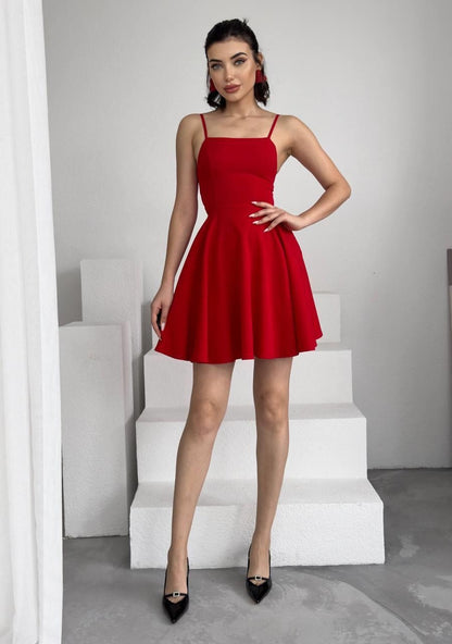 Pole İp Askılı Elbise