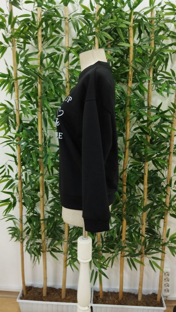 Kadın Uzun Kollu Yuvarlak Yaka Iki Iplik şardonlu Bluz