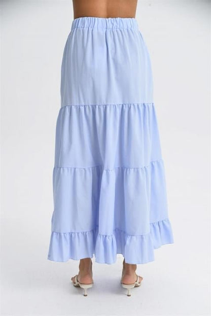 Audrey Fıfrlı Yırtmaç Detay Etek 4037