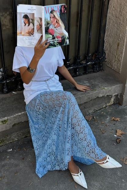 Maxi Dantel Etek 4047