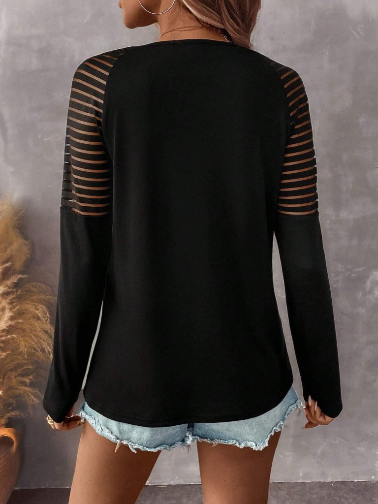 Kadın Uzun Kollu Yakadan Fermuarlı Viskon Bluz