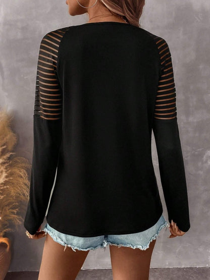 Kadın Uzun Kollu Yakadan Fermuarlı Viskon Bluz